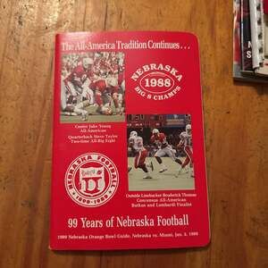1989 Nebraska Orange Bowl Guide, Nebraska vs. Miami, Jan.2,1989